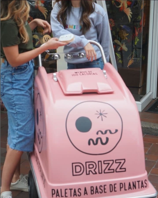 Carrito para vender helados en Colombia